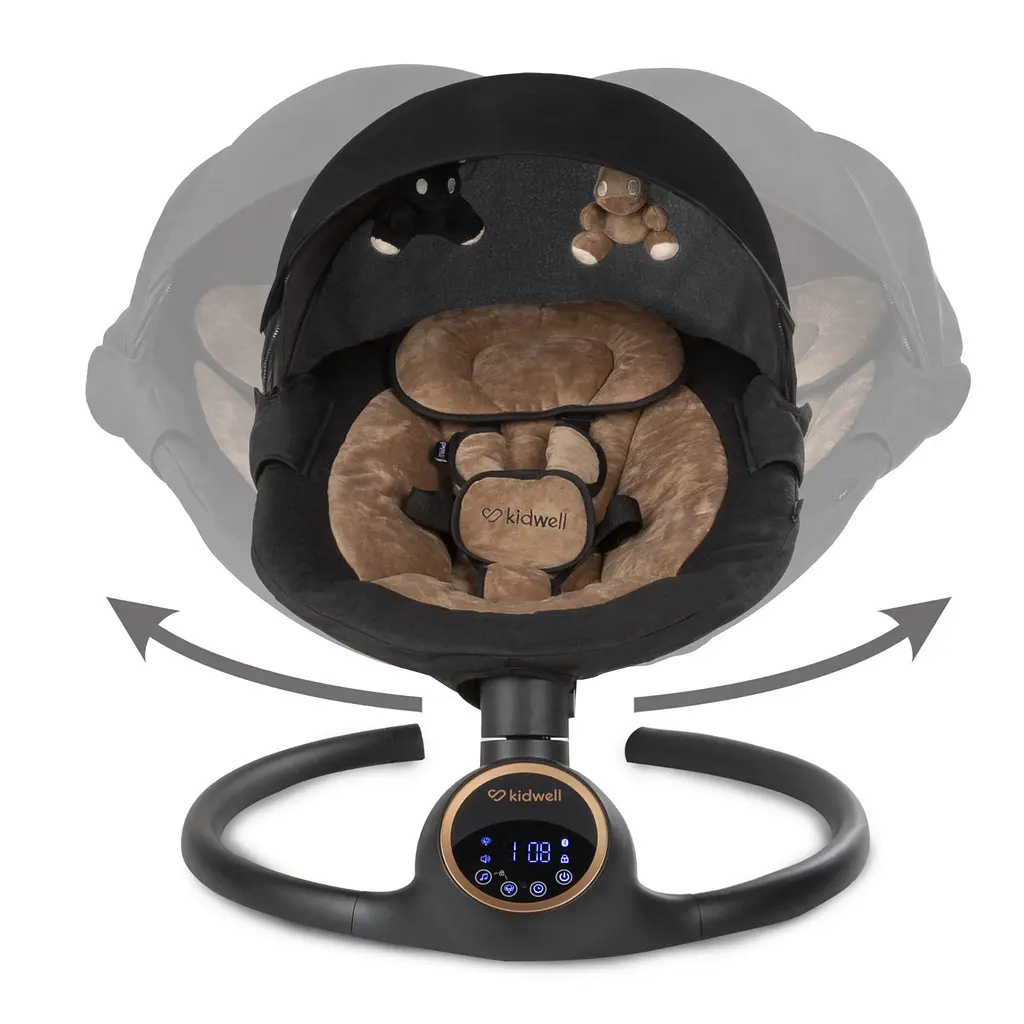 Заколисуючий центр Kidwell 2в1 REVE Black/Gold - фото 4