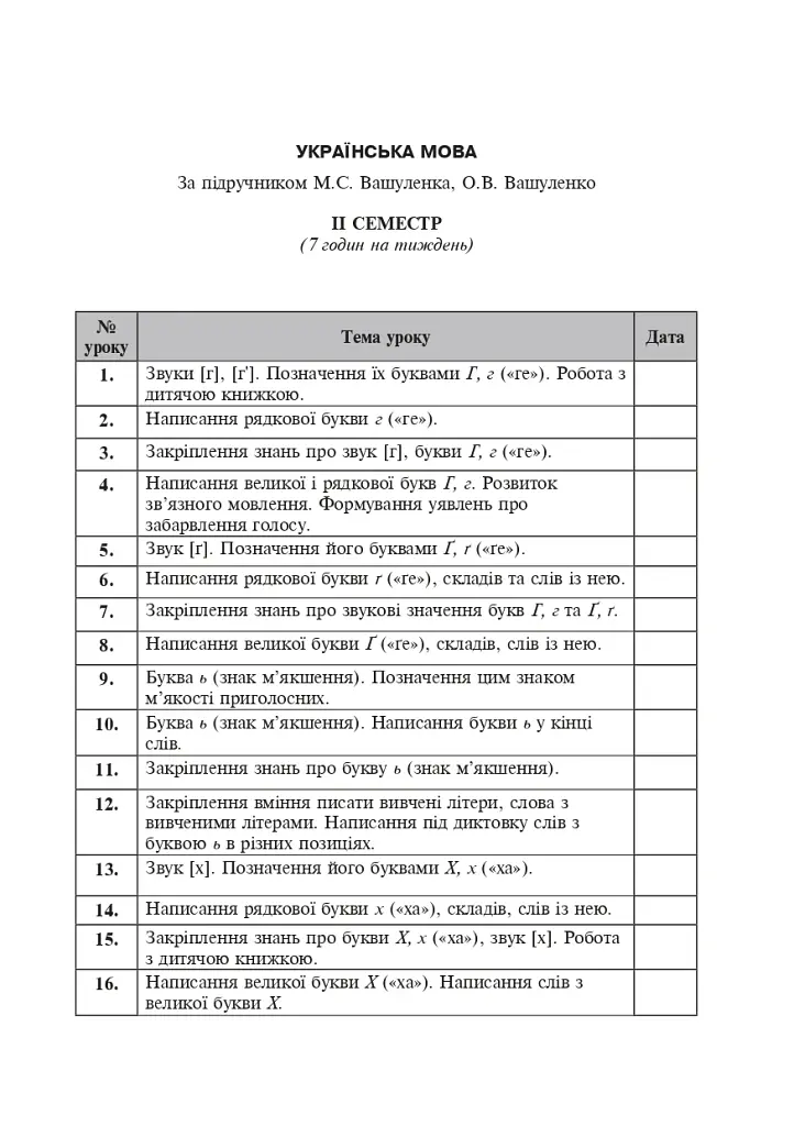 Календарное планирование. 1 класс. II семестр - фото 4