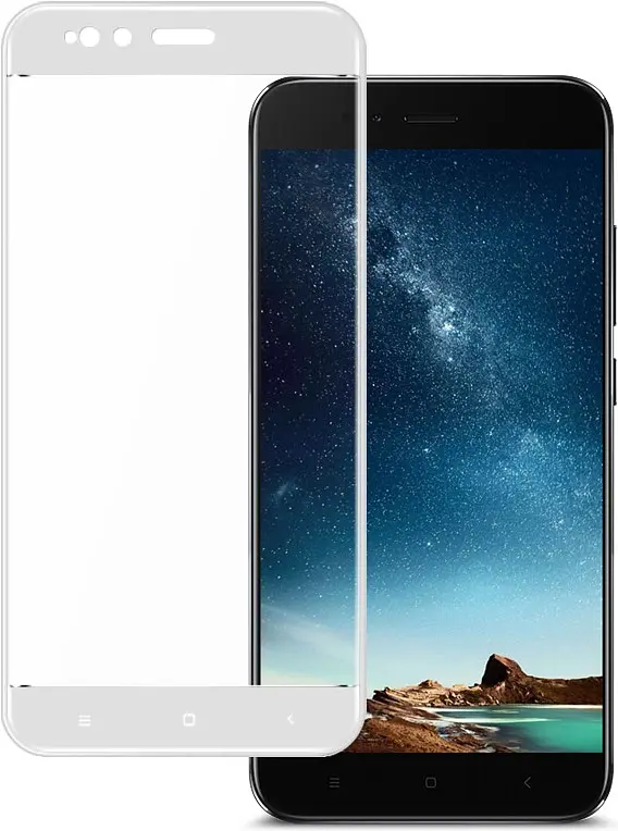 Захисне скло Tempered Glass 3D Full Glue Xiaomi Mi A1 / Mi5x white - фото 2