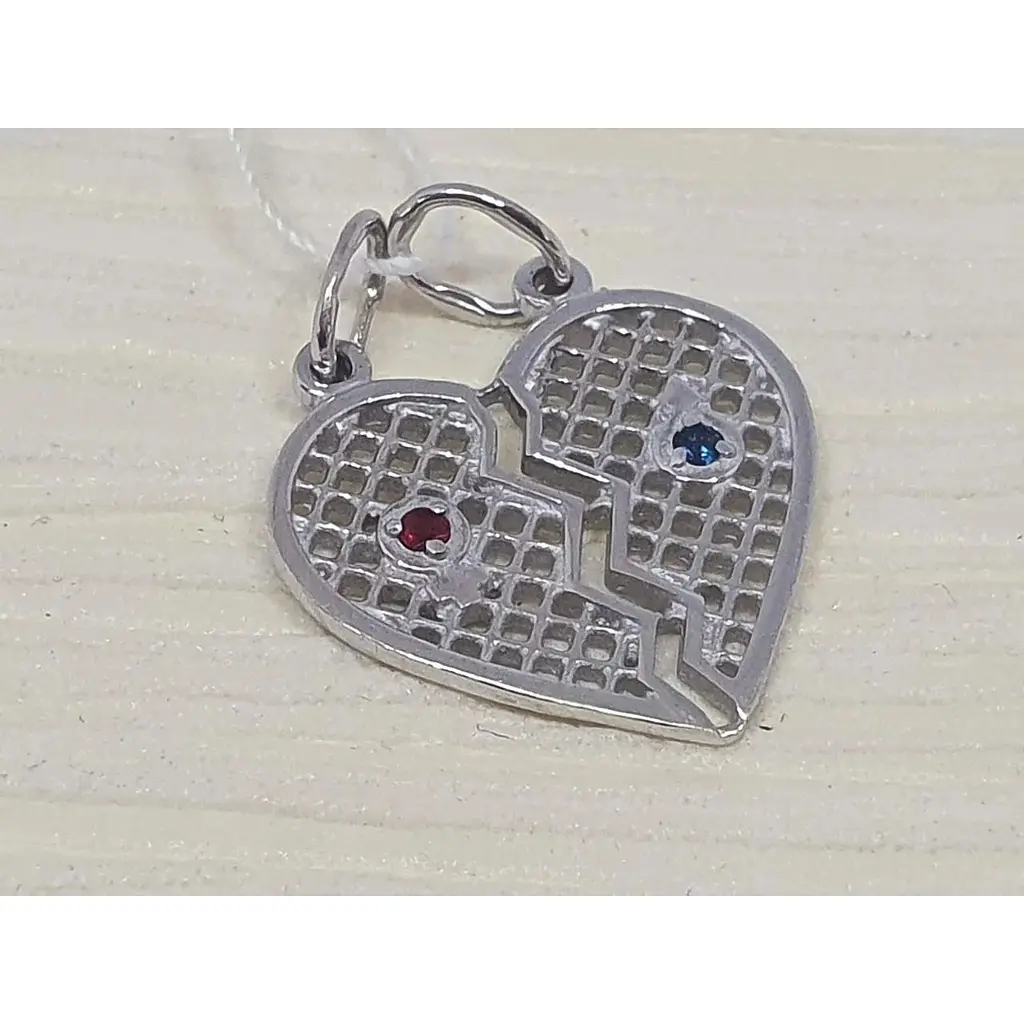 Серебряная парная подвеска Vegas Сердце с фианитами. 30019Р - фото 2