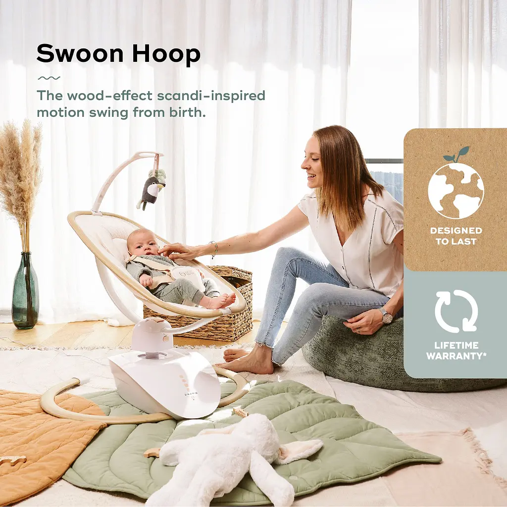 Шезлонг-качели Babymoov Swoon Hoop Sand (A055022) - фото 18