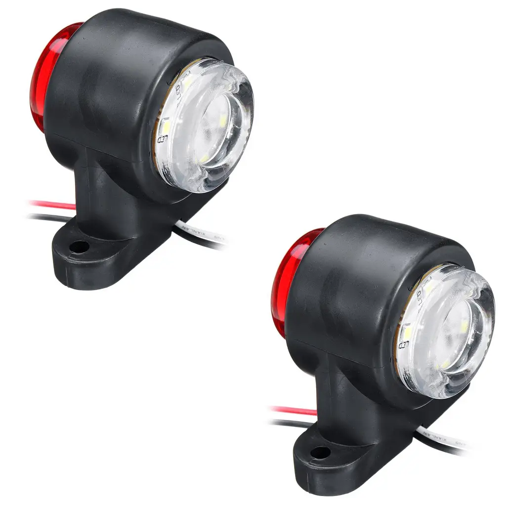 Габарит LED чебурашка 12/24V міні 5.5 см 2 шт. Червоний-Білий (MRT 301) - фото 4