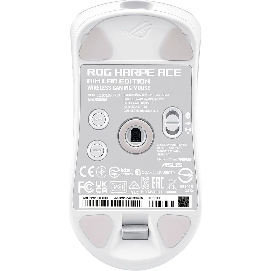 Миша Asus ROG Harpe Ace Aim Lab Edition White (90MP02W0-BMUA10) [96115] - фото 8