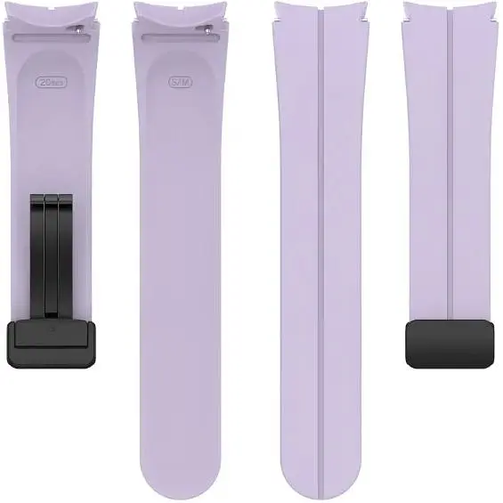 Ремінець DK CDK Silicone Sport Magnetic "S" для Samsung Galaxy Watch6 (R930 / R935) 40mm (015835) (viola / black) - фото 2