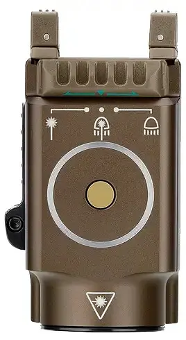 Фонарь с ЛЦВ Olight Baldr Mini Green Laser Desert Tan - фото 8
