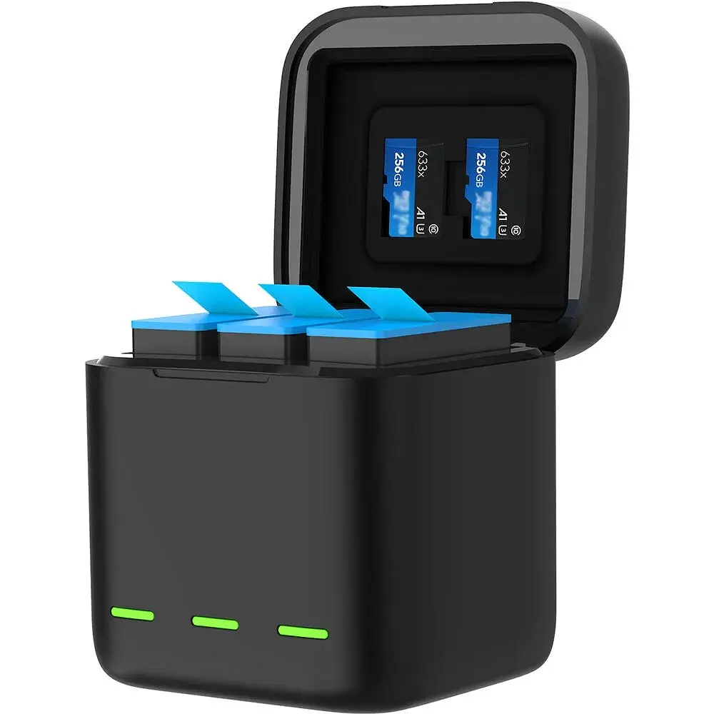 Зарядний пристрій Telesin 3-Channel Battery Charger для HERO 9/10/11 (GP-BCG-901) [76677] - фото 3