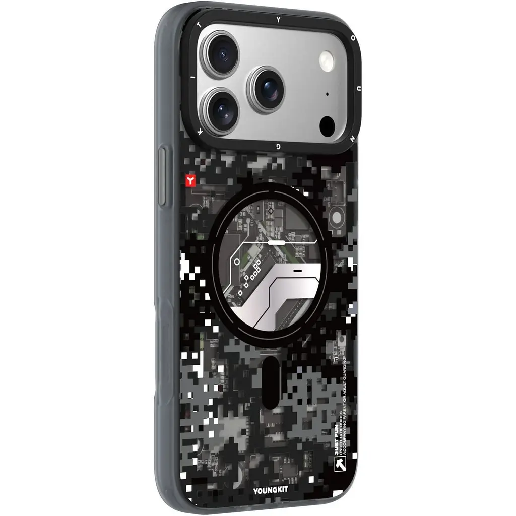 Чохол YoungKit Camouflage with Magnetic Ring для Apple iPhone 17 Pro Max Shadow Camo [168239] - фото 2