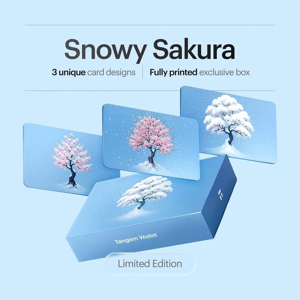 Криптогаманець Tangem Wallet 2.0 Snowy Sakura набір з 3 карток (TG-SAKURA2) - фото 2