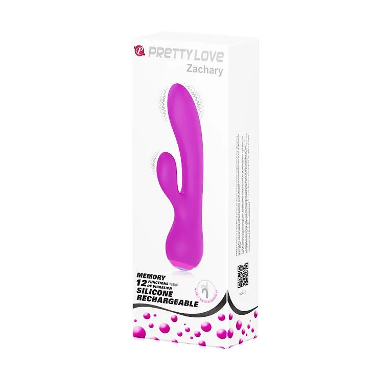 Вібратор-кролик Pretty Love Zachary 17.8 см фіолетовий - фото 8