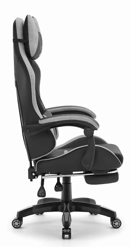 Компьютерное кресло Hell's HC-1039 Gray-Black (тканина) - фото 3