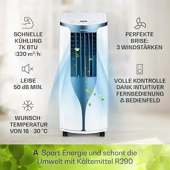 Кондиционер мобильный Klarstein Breeze 7 (10040153) - фото 4