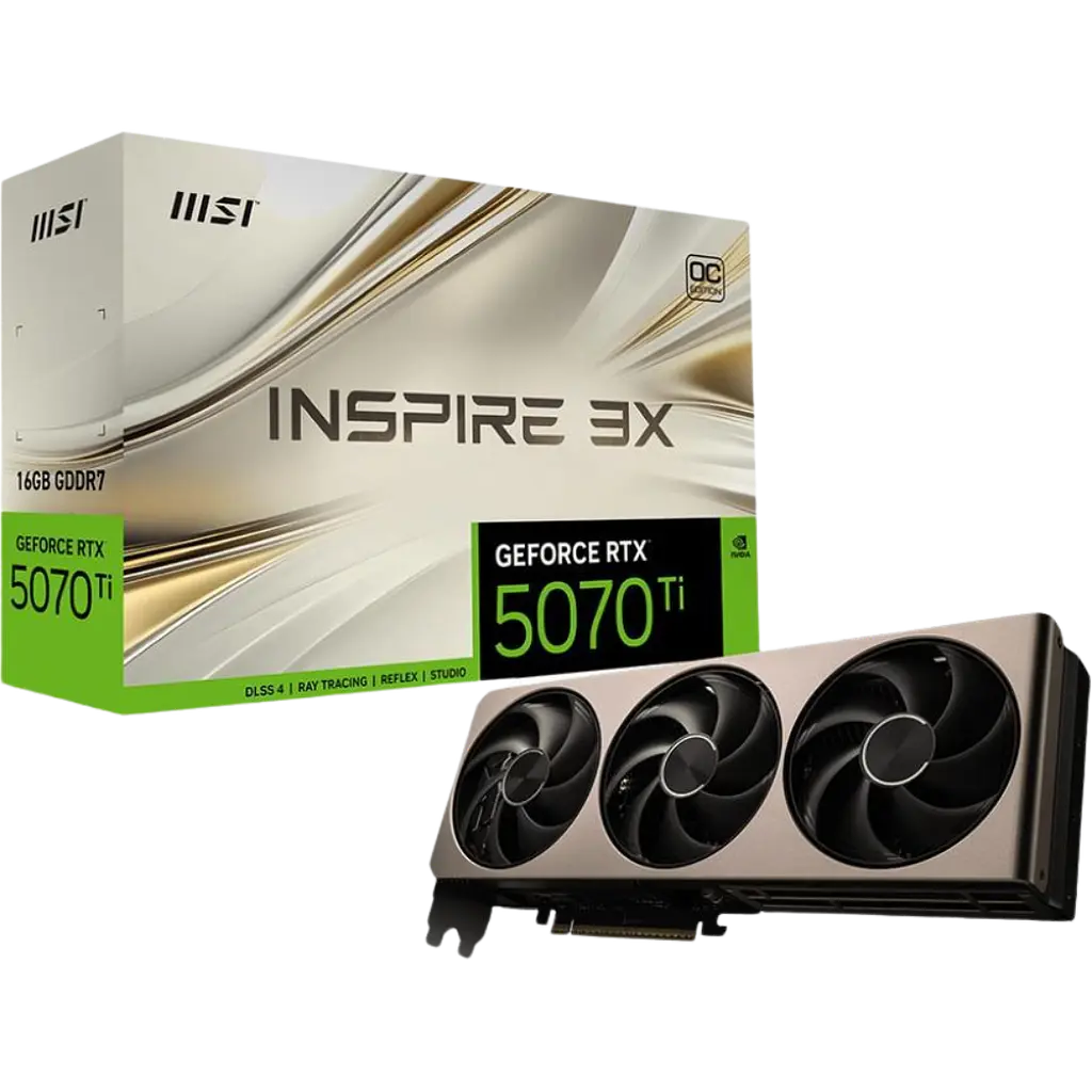 Відеокарта GeForce RTX 5070 Ti 16GB MSI Inspire 3X OC (RTX 5070 Ti 16G INSPIRE 3X OC) - фото 7
