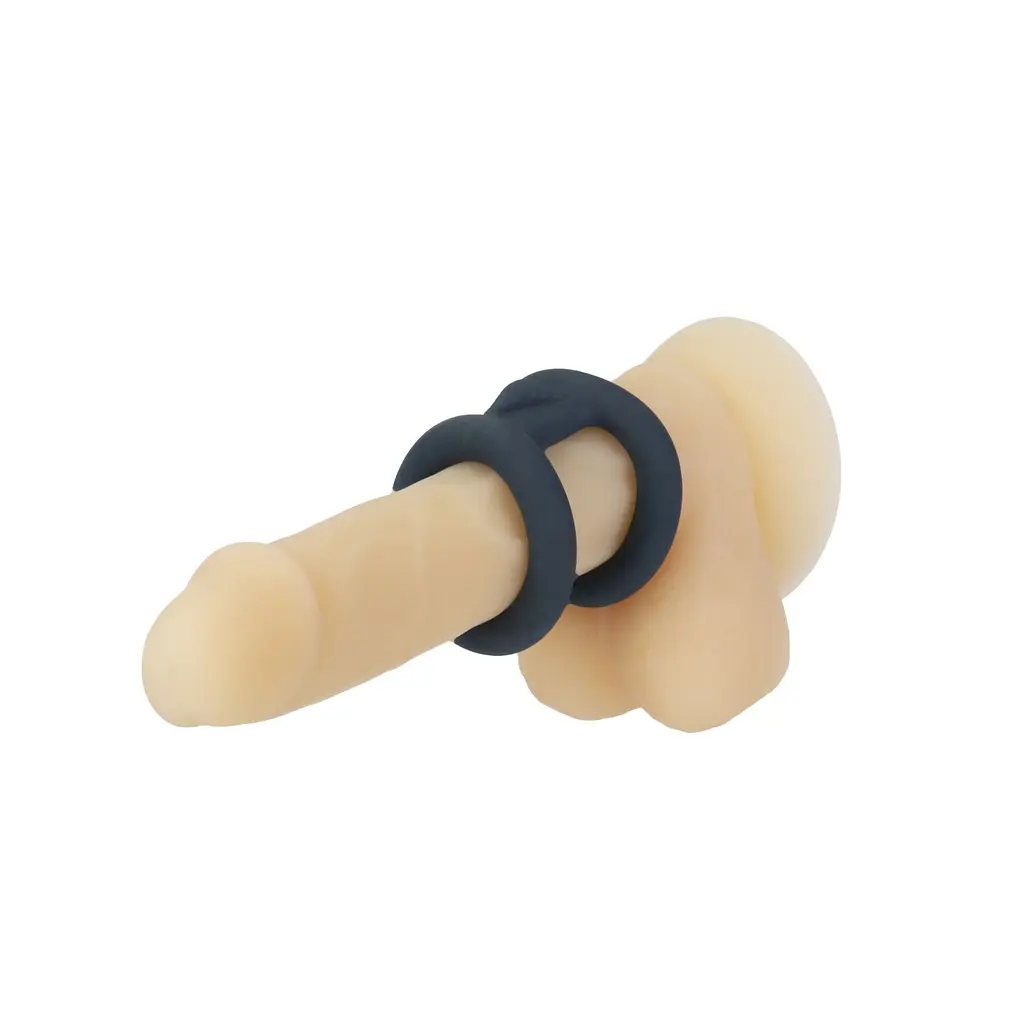 Подвійне ерекційне кільце Lux Active Tug Versatile Silicone Cock Ring, 5.8х2.8 см - фото 6