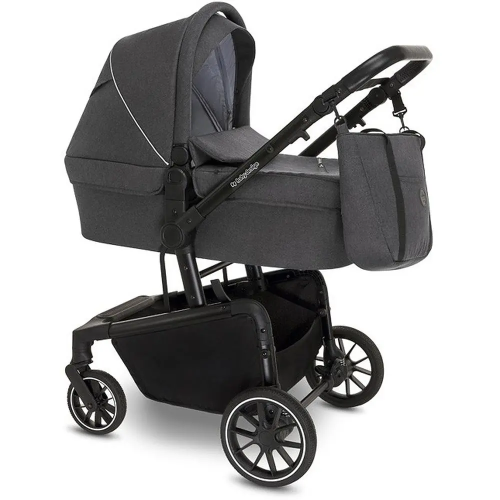 Коляска Baby Design Zoy 17 Graphite, універсальна, темно-сіра (204166) - фото 3
