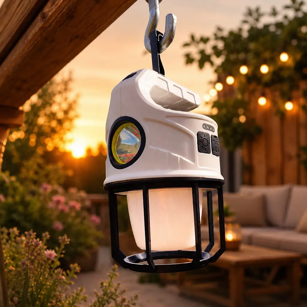 Ліхтар ручний SSP-11/SL-008 / Світильник Outdoor camping на сонячній батареї / Лампа-ліхтар 6 режимів роботи - фото 3