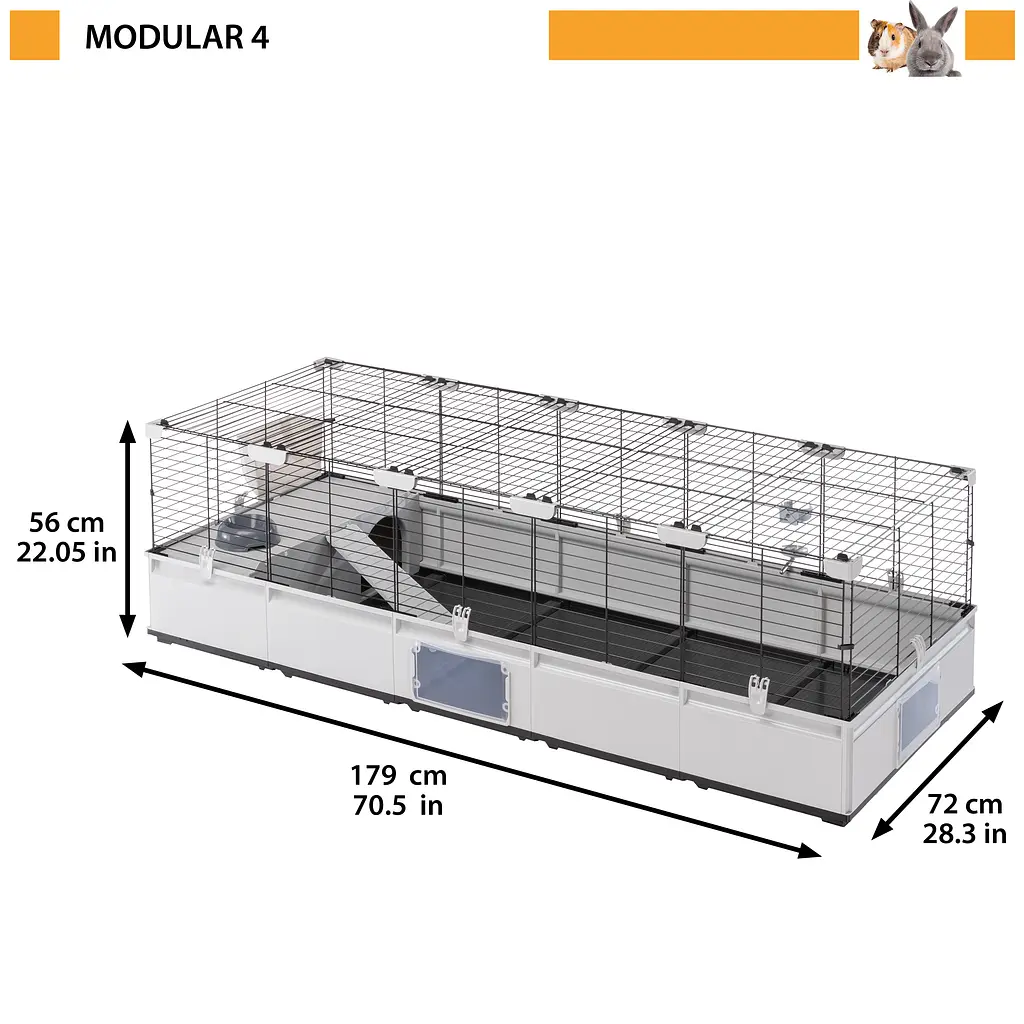 Клітка Ferplast Modular 4 для кроликів та морських свинок - фото 2
