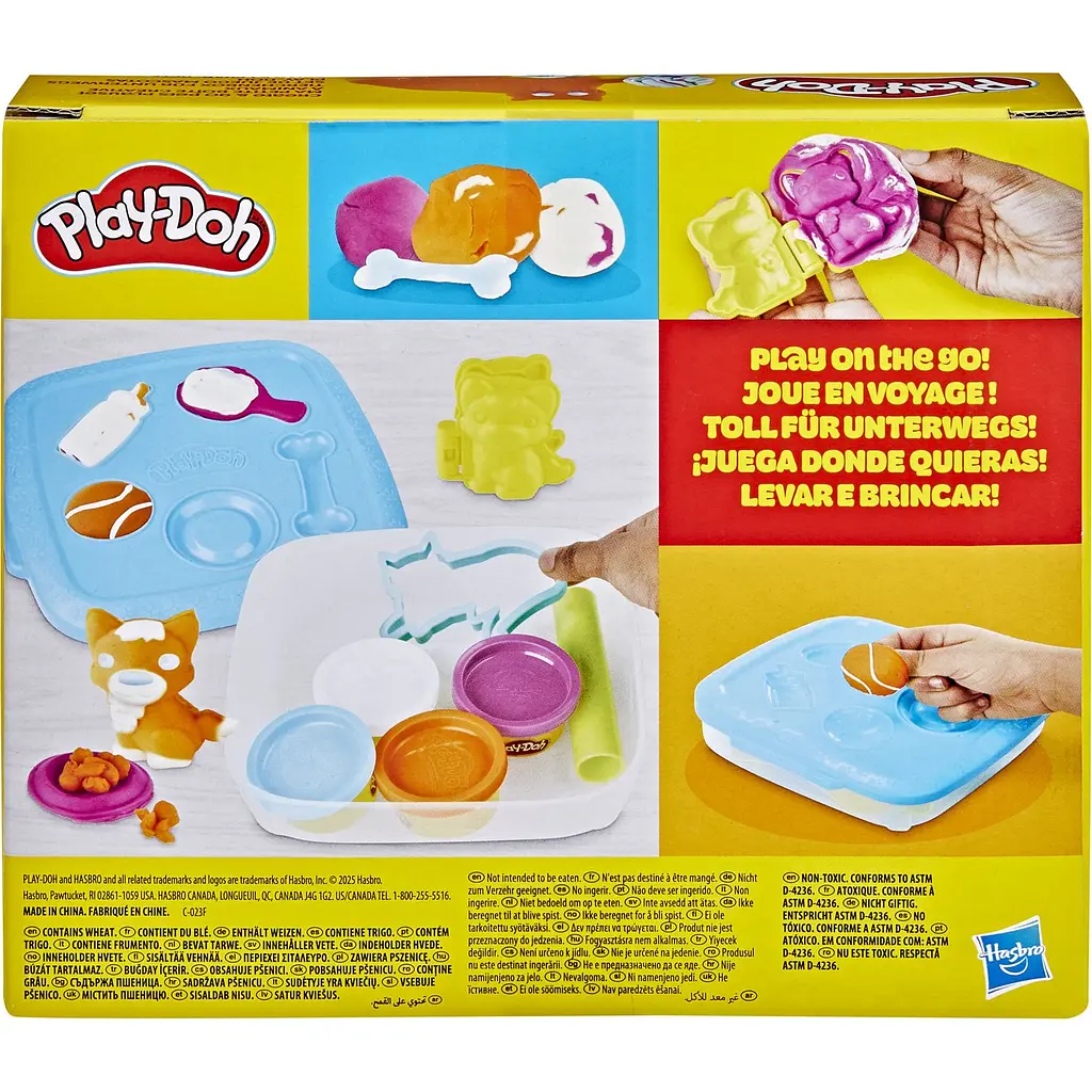 Набір для творчості з масою для ліплення Hasbro Play-Doh Create N Go Pets Playset (F6914_F7528) - фото 3