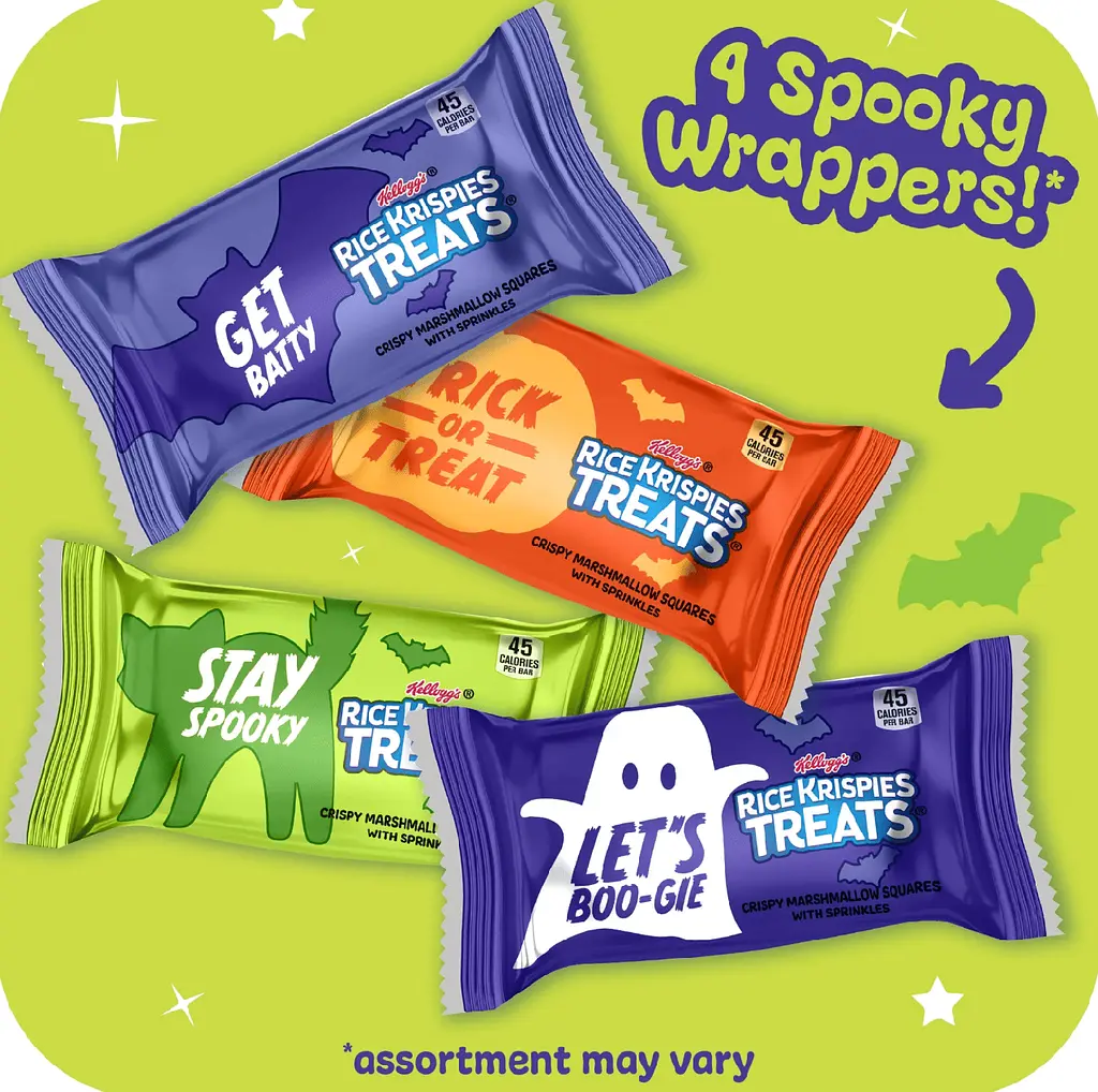 Рисові батончики Kellogg's Rice Krispies Treats Spooky Minis 60 шт, 660г - фото 5