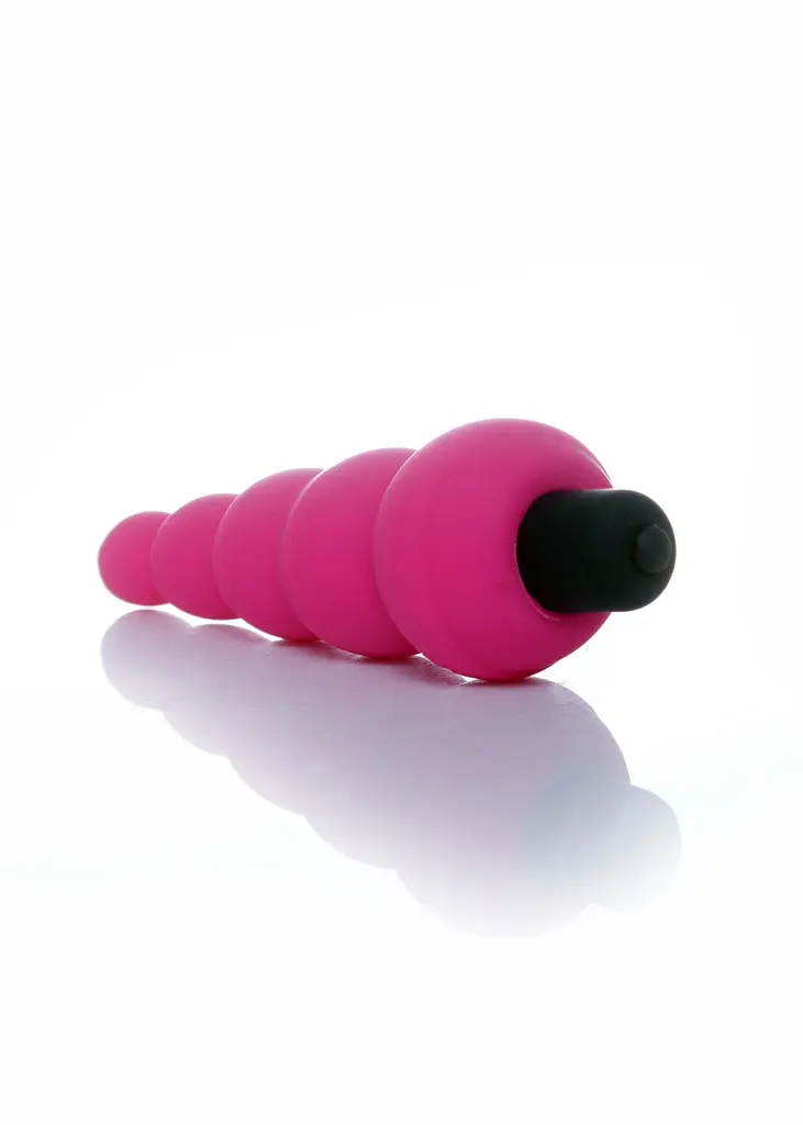 Анальний вібратор Alive Lance Plug Vibrator, 14 см (рожевий) - фото 4