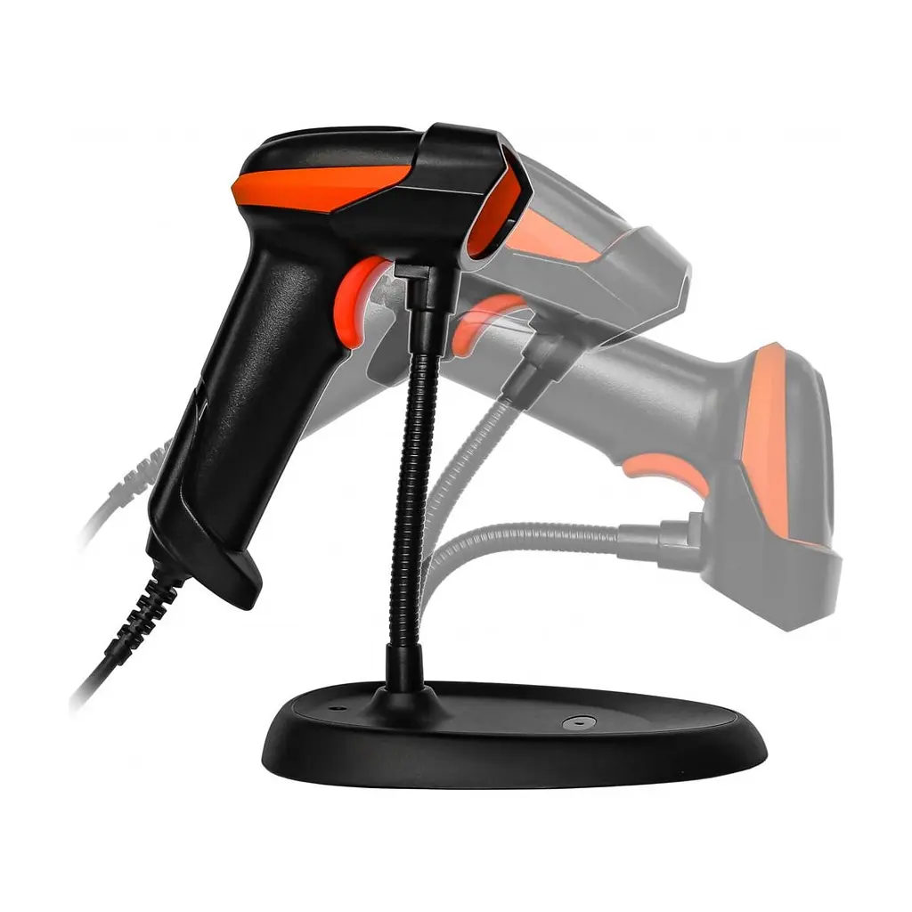 Сканер штрих-кода ІКС 3209/2D RS232, stand, BLACK (ІКС-3209-2D-RS232) - фото 2