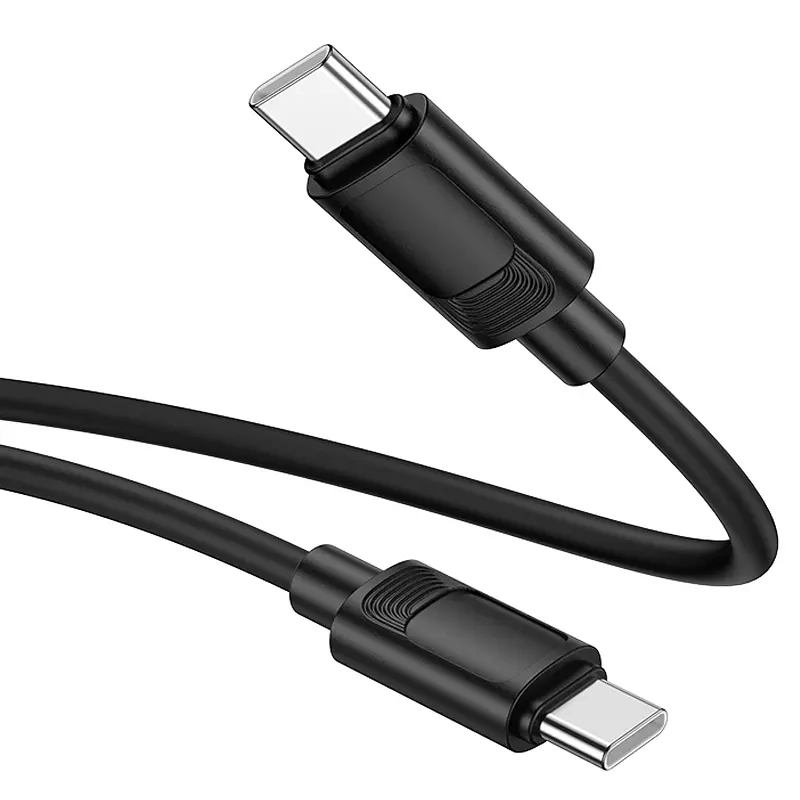Дата кабель Hoco X122 Benefit Type-C to Type-C 60W 1 м Black - фото 3