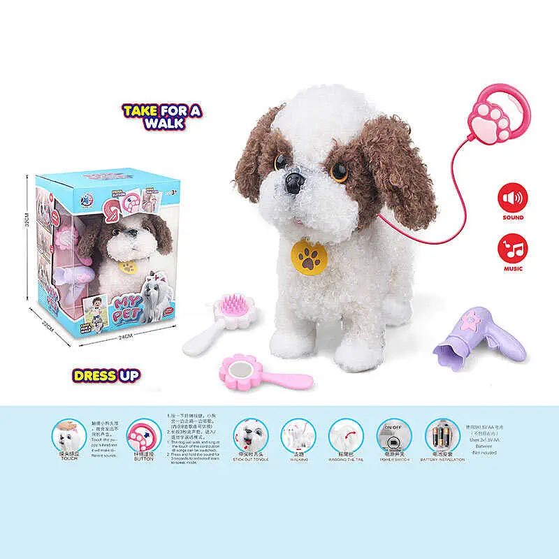 Інтерактивна іграшка A-Toys Собачка: ходить, повторює слова, рухає хвостиком і головою 55K-16 - фото 2
