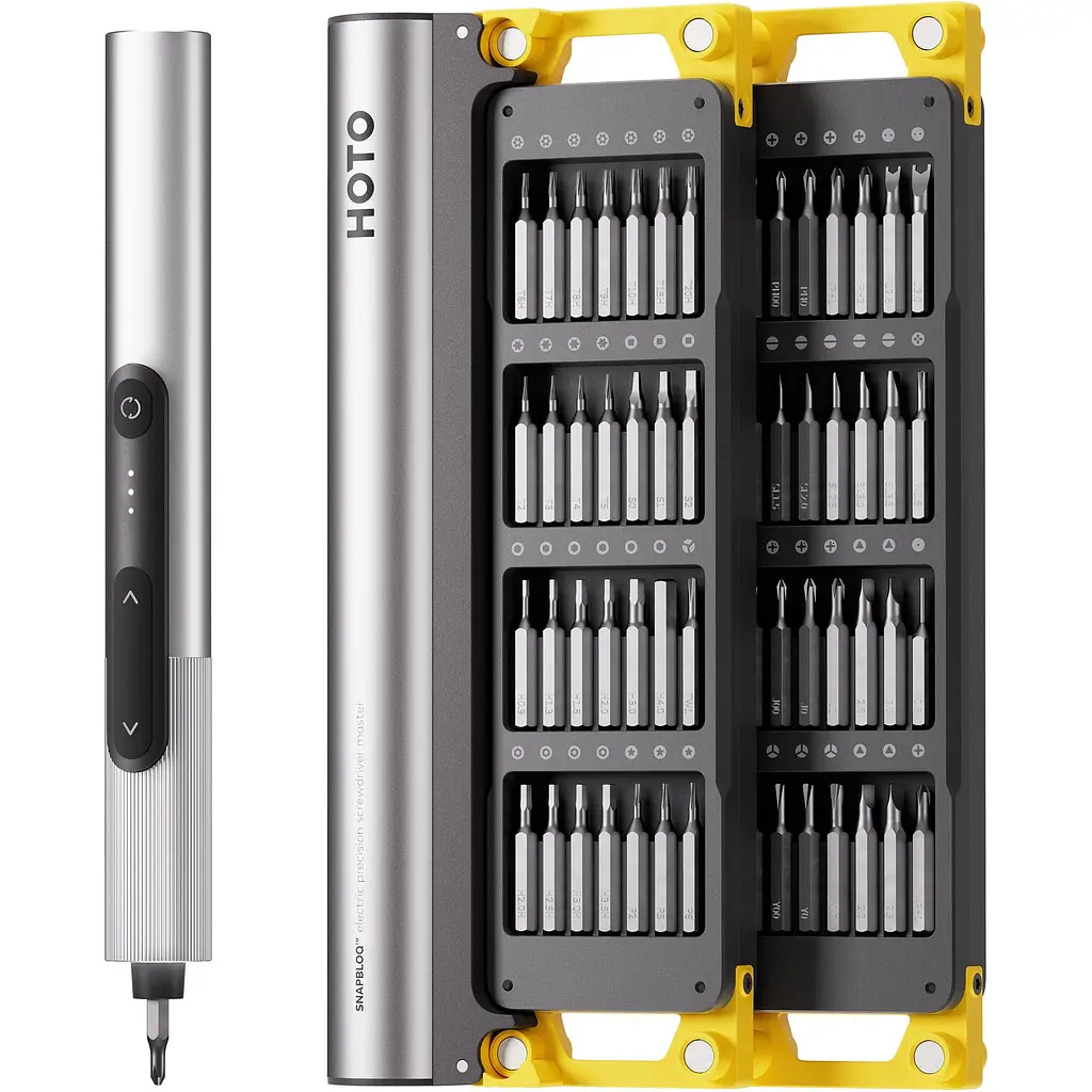 Електровикрутка з комплектом біт HOTO SNAPBLOQ Screwdriver Kit 56pcs S-A01 Black [152853] - фото 2