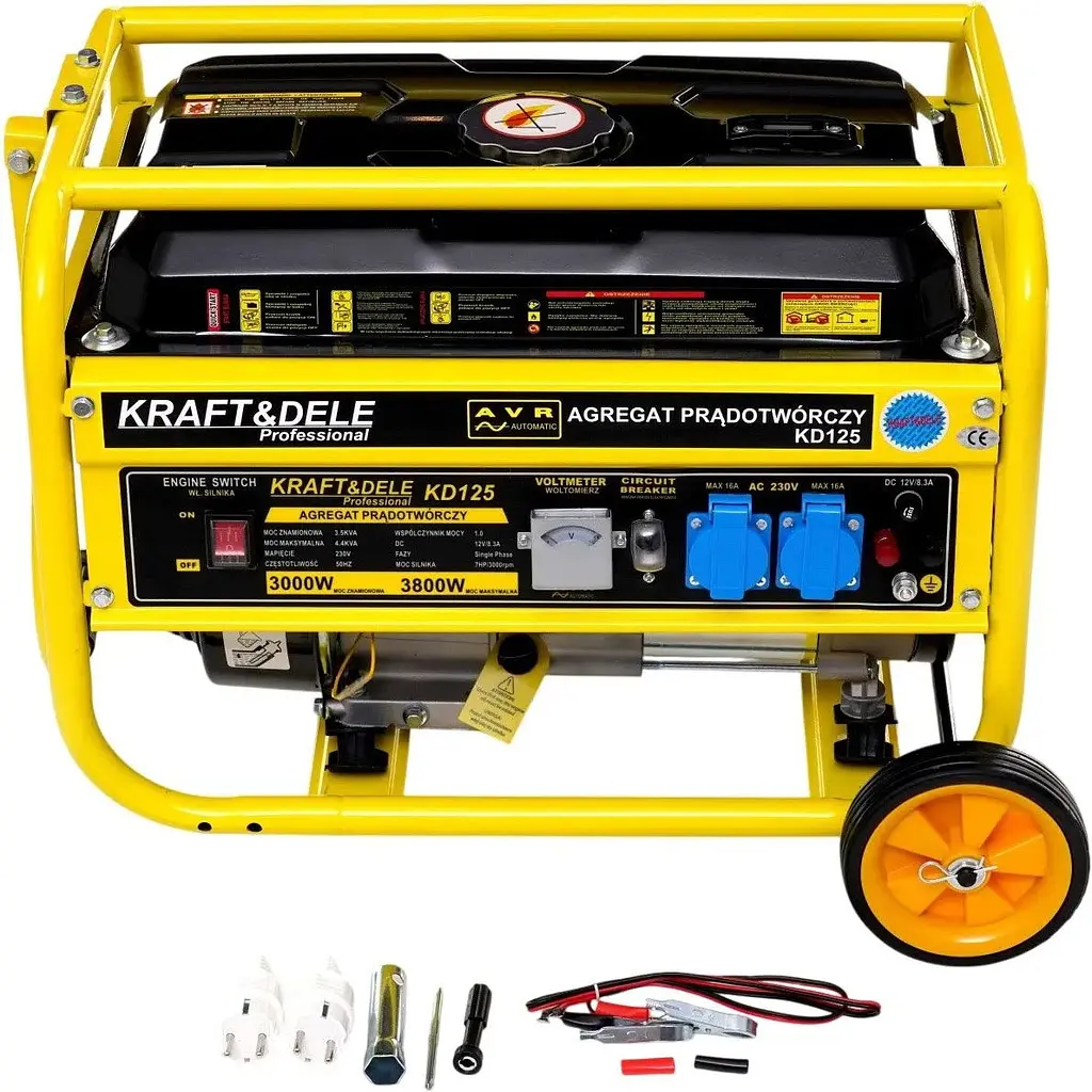 Генератор газово-бензиновий Kraft&Dele KD125 [DD0006912] [129091] - фото 8