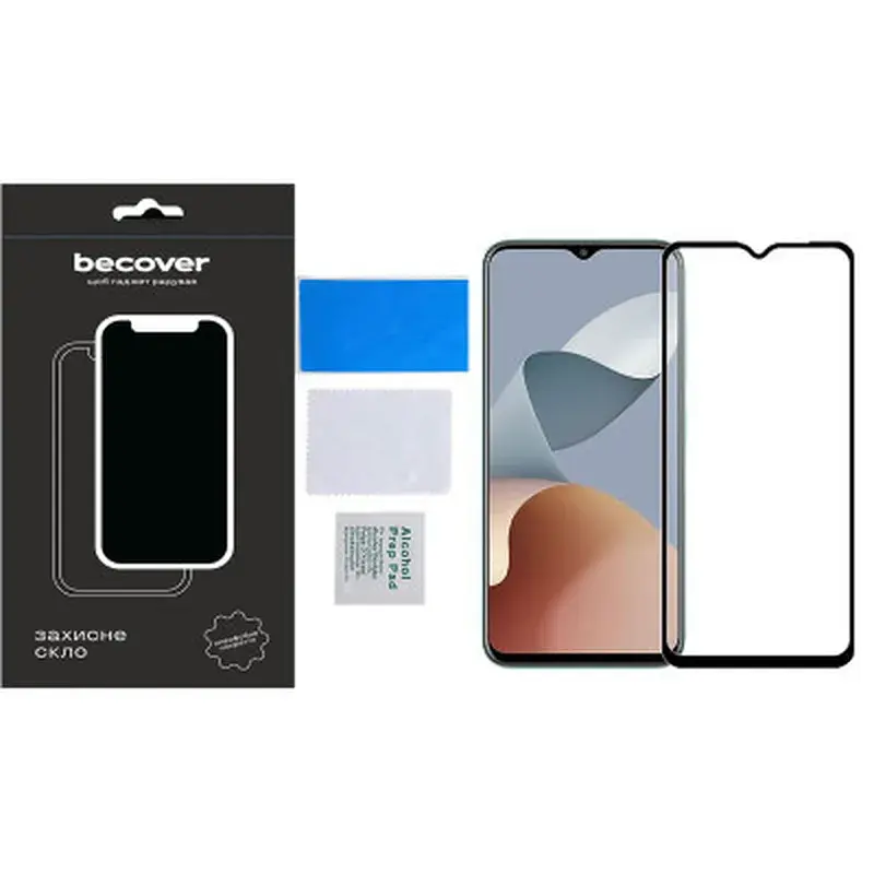 Скло захисне BeCover ZTE Blade A73 Black (710629) - фото 4