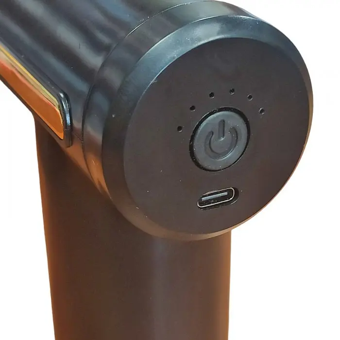 Масажер ручний м'язовий акумуляторний 4 насадки Fascial Gun 8673 - фото 4