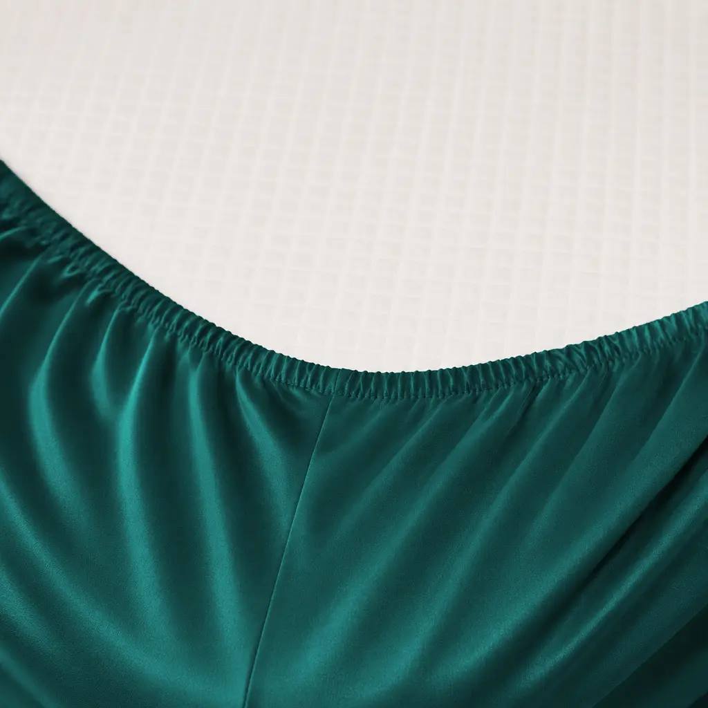 Простирадло на гумці MirSon Tencel №07 Emerald 150х190 см (2200009371295) - фото 2