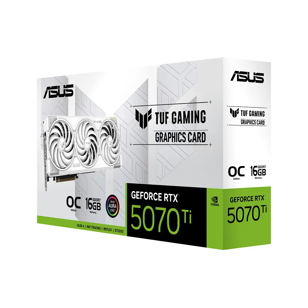 Відеокарта ASUS GeForce RTX5070 Ti 16GB TUF OC WHITE GAMING (TUF-RTX5070TI-O16G-WHITE-GAMING) - фото 9