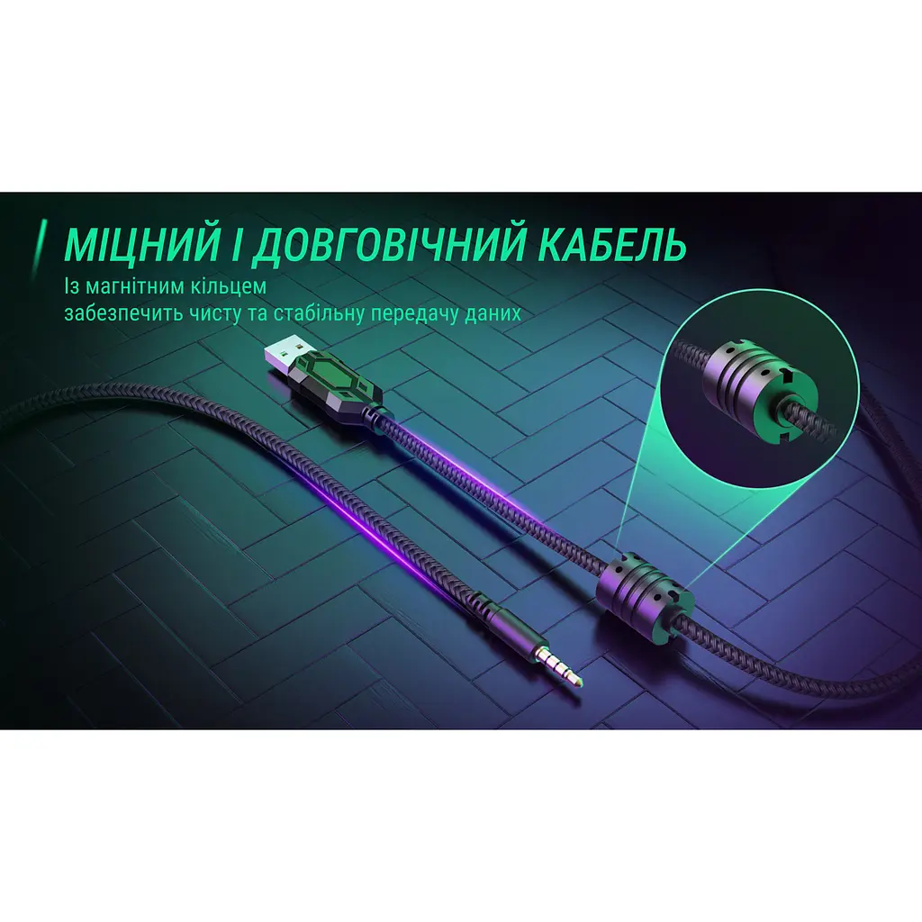Ігрові навушники Fifine H9 7.1 Black [114363] - фото 11