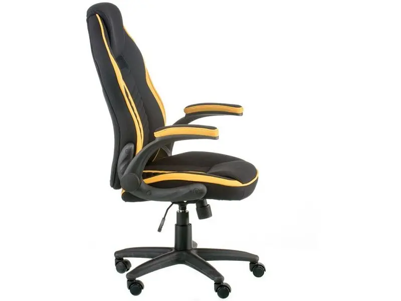 Комп'ютерне крісло для геймера Special4You Prime black/yellow (E5548) - фото 4