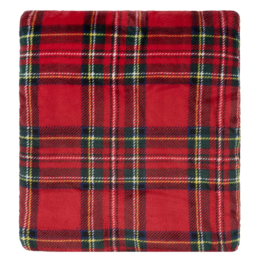 Плед ARDESTO Christmas Flannel 160х200см, 100% поліестер, клітинка, червоний (ART0133PB) - фото 2
