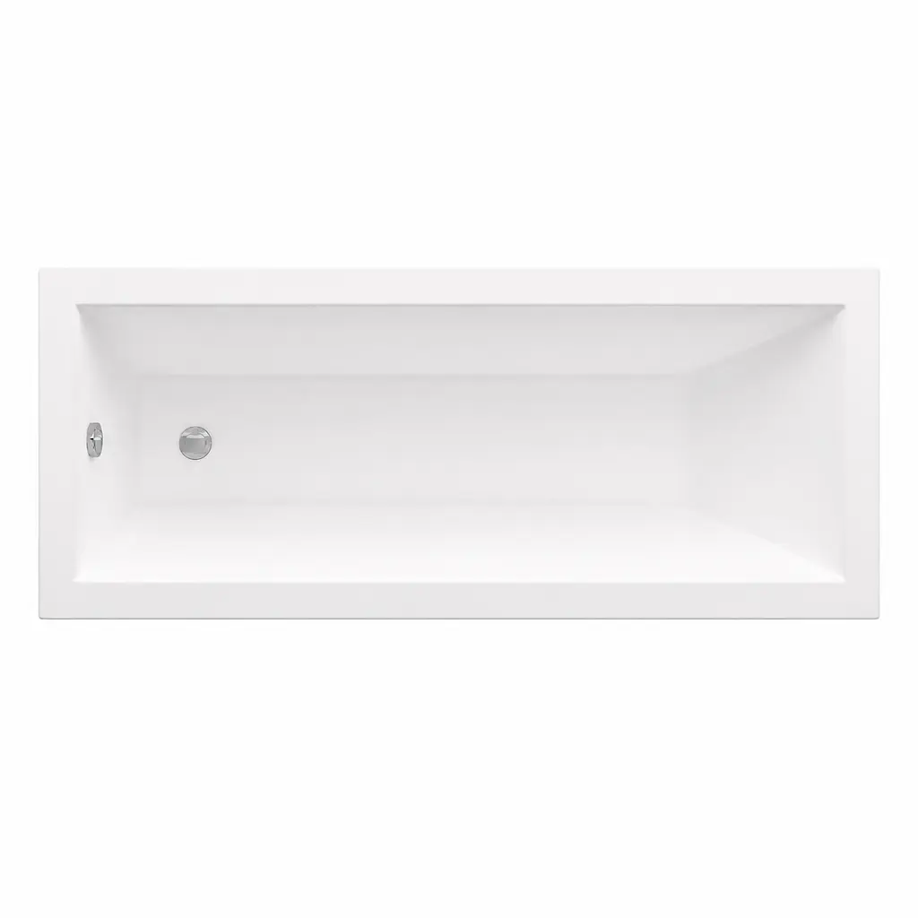 Вбудована акрилова ванна VBI Grappa 170x70, біла VBI-071617 - фото 3