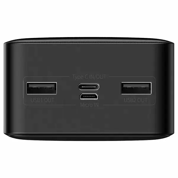 Повербанк Baseus Bipow 15W 30000 mAh, 2xUSB, USB-C Black - фото 3
