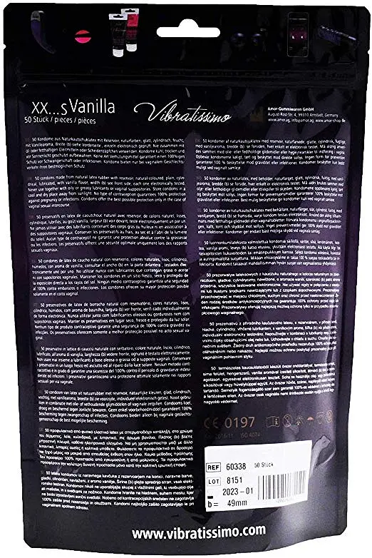Презервативи Vibratissimo XX ... S Vanilla, 49 мм, 50 шт. (09/2026) - фото 4