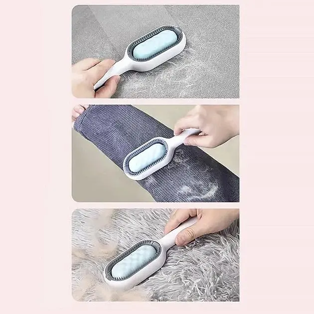 Багатофункціональна щітка для тварин Pet Gravity 4в1 Pet Grooming Comb для сухого та вологого вичісування собак і котів - фото 4