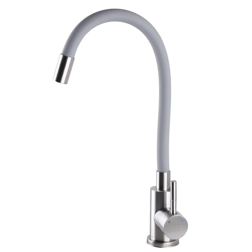 Смеситель для кухни Globus Lux Alpen SBT1-203SG Серый - фото 2