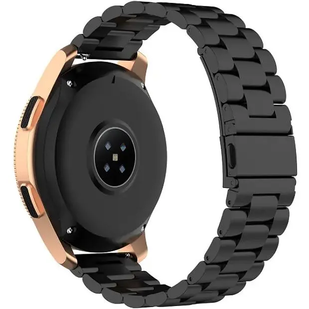 Ремінець DK CDK для Garmin Vivomove Style 20mm Metal Fitlink Steel Band (012873) (black) - фото 3