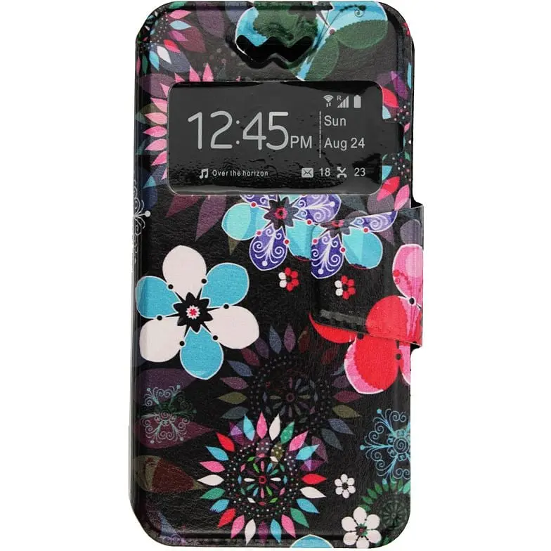 Чохол-книжка Toto Book Universal cover Picture with window 4-4.5" Colorful Flowers - фото 2