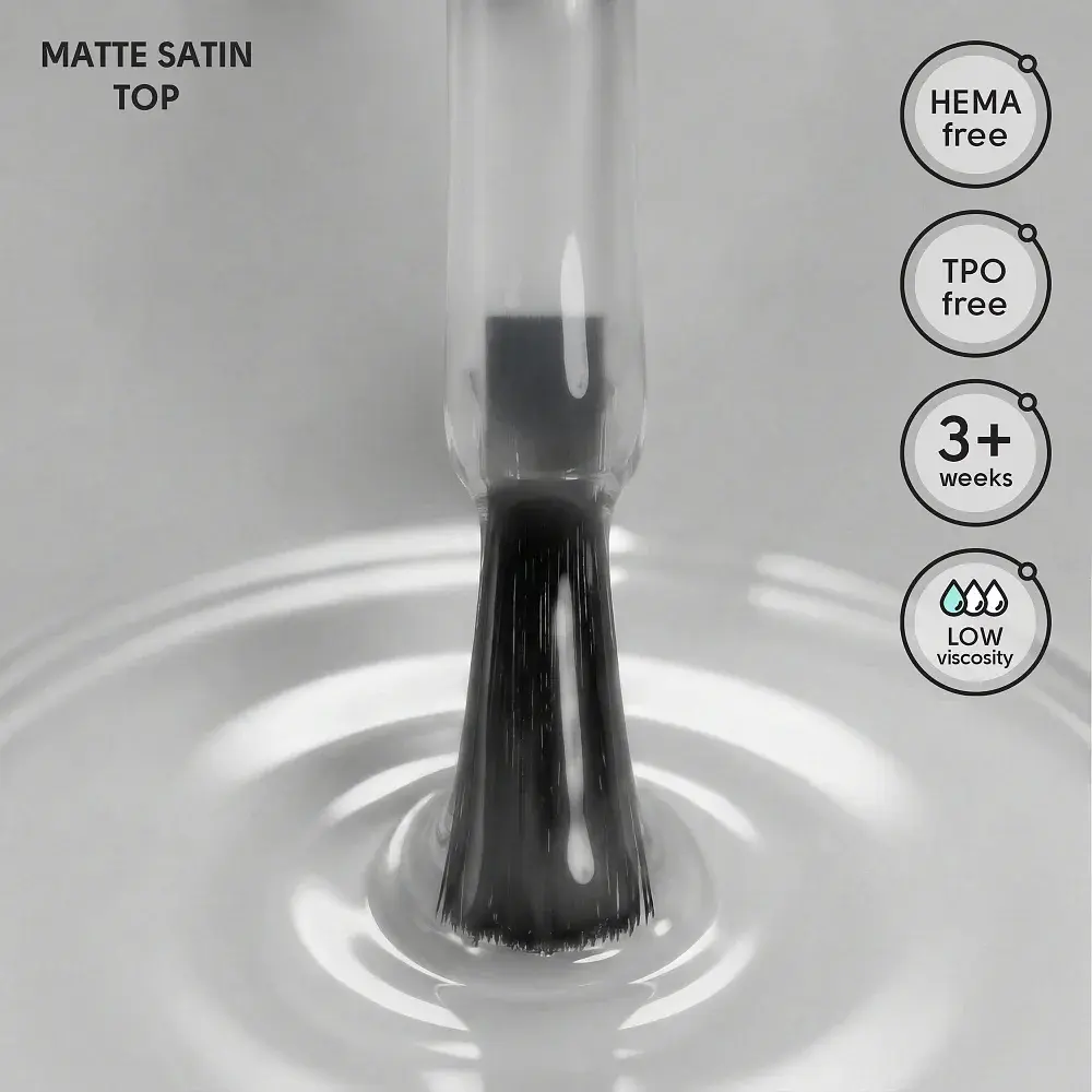 Матовий топ для гель-лаку Matte Satin Top Shelly 12 мл - фото 2