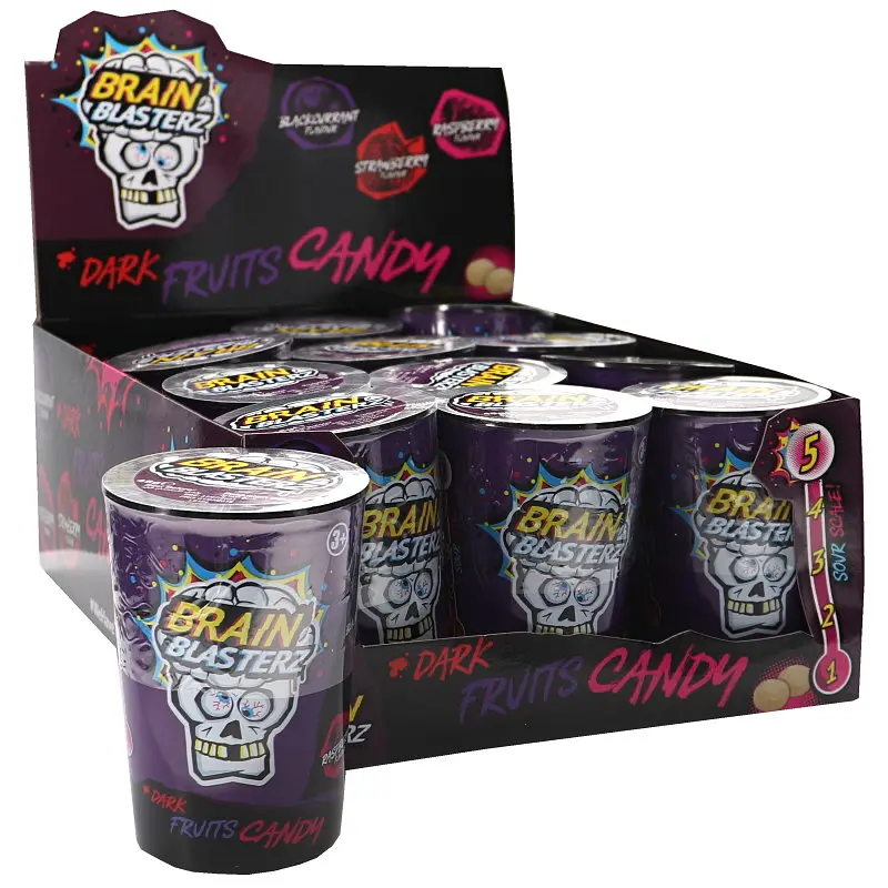 Льодяники Brain Blasterz Dark Fruits Tub 48г - фото 5