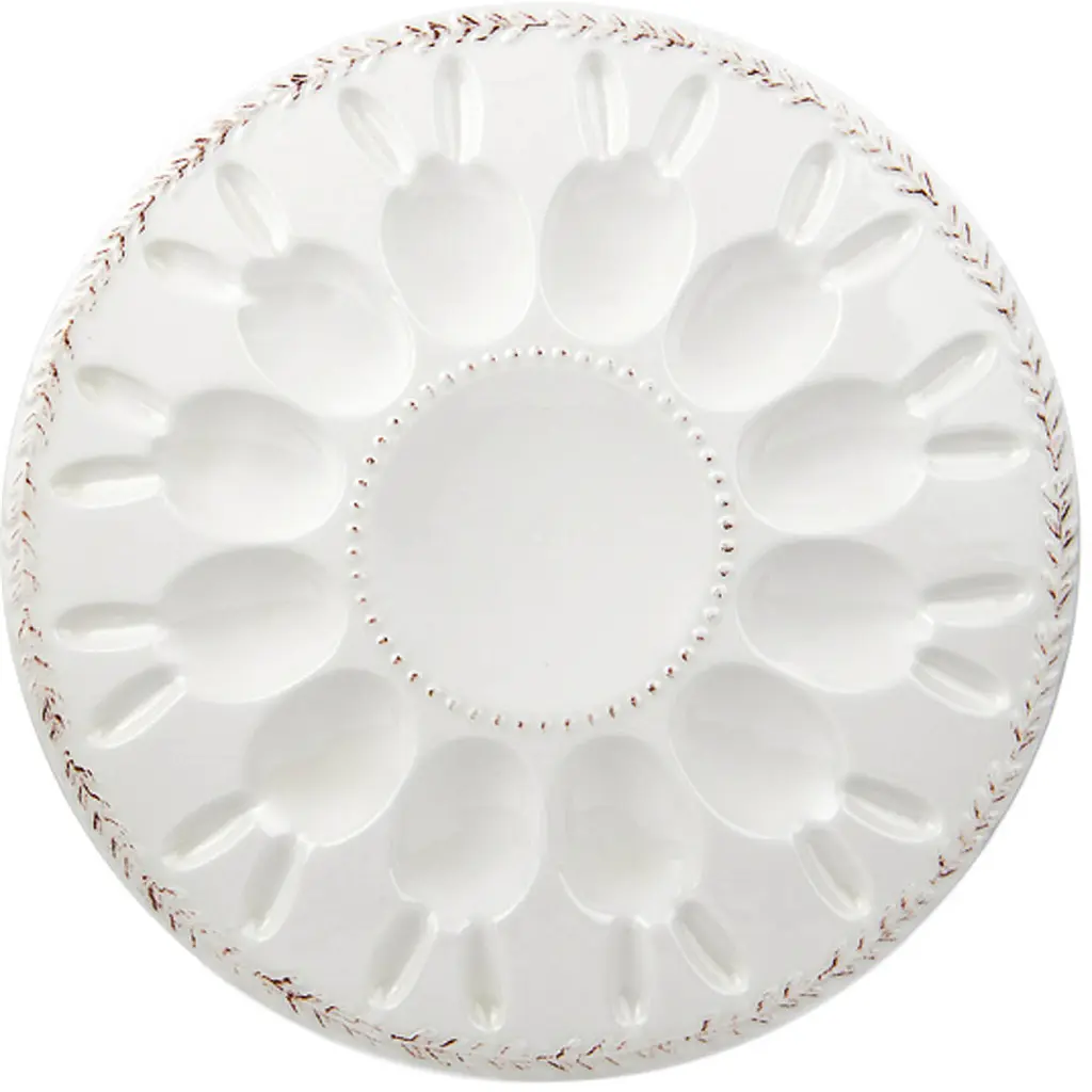 Блюдо для яєць Lefard 29.5х29.5х3 см біле (927-034)