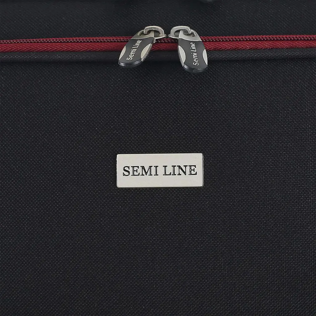 Чемодан Semi Line 24" (M) Black/Red Lines (T5680-2) - фото 9