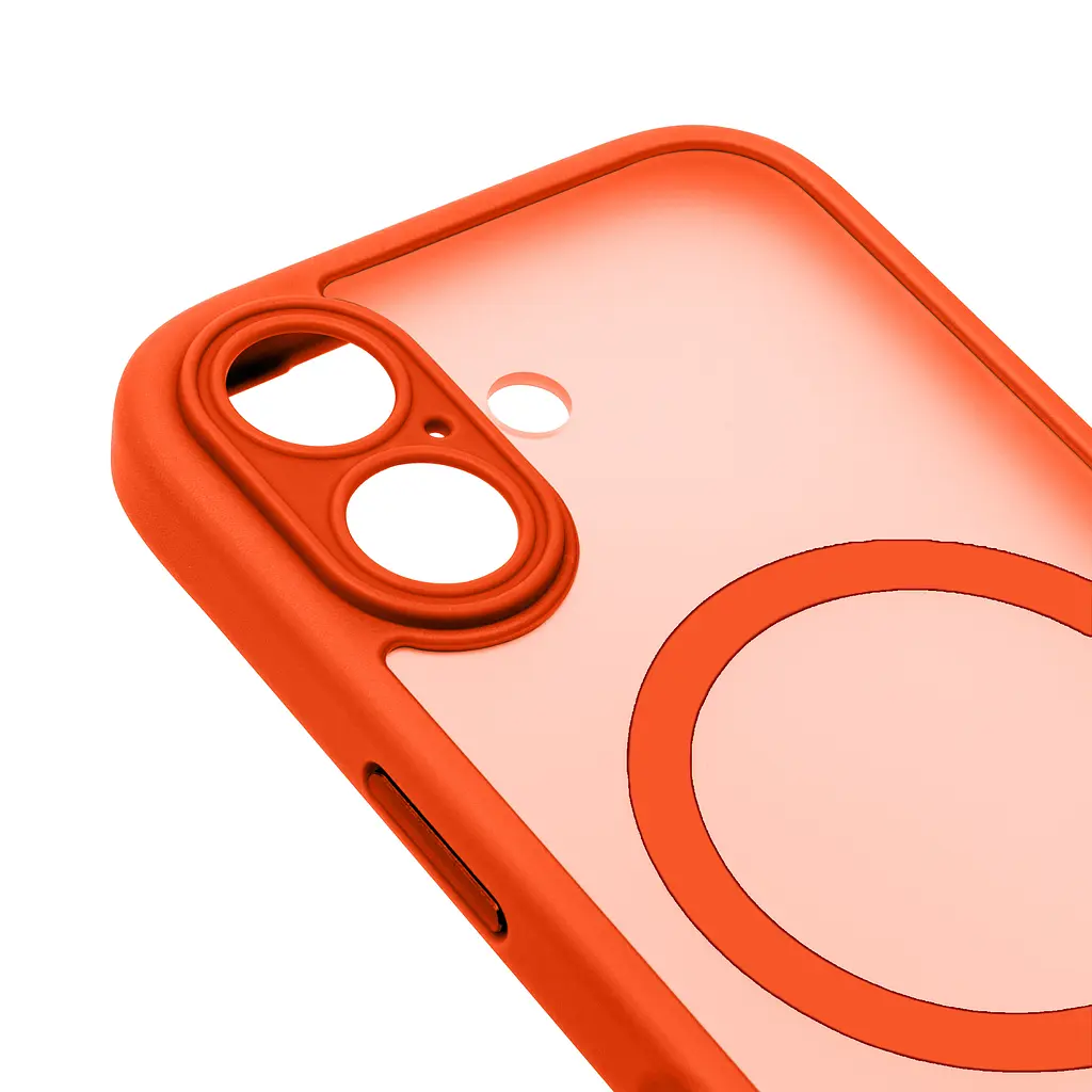 Чехол для Apple iPhone 17, Lush MagCase, оранжевый, противоударная панель-накладка из TPU и PC, полупрозрачный чехол с MagSafe (с магнитом), с защитой камеры, поддержка беспроводной зарядки, защита всего корпуса, ArmorStandart (ARM87483) - фото 4