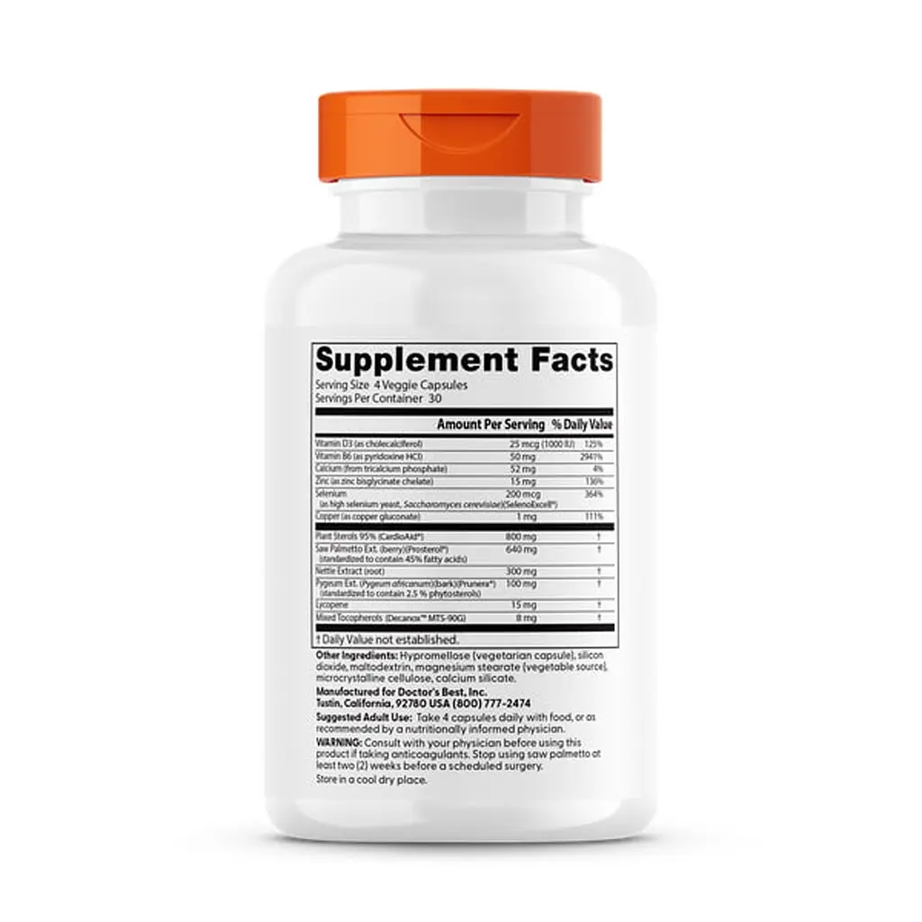 Здоров'я простати Doctor's Best Comprehensive Prostate Formula 120 капс - фото 2