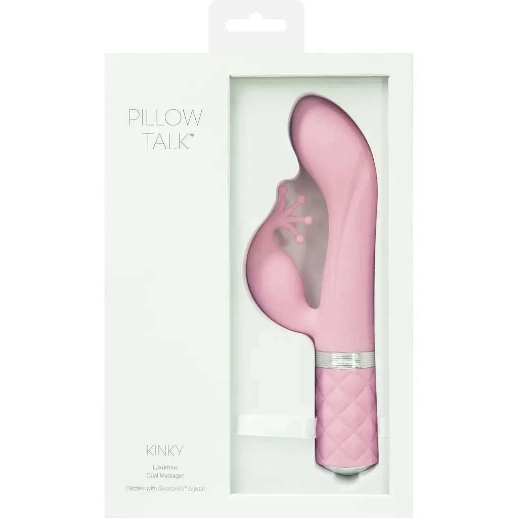 Роскошный вибратор-кролик Pillow Talk - Kinky Pink с кристаллом Сваровски - фото 10