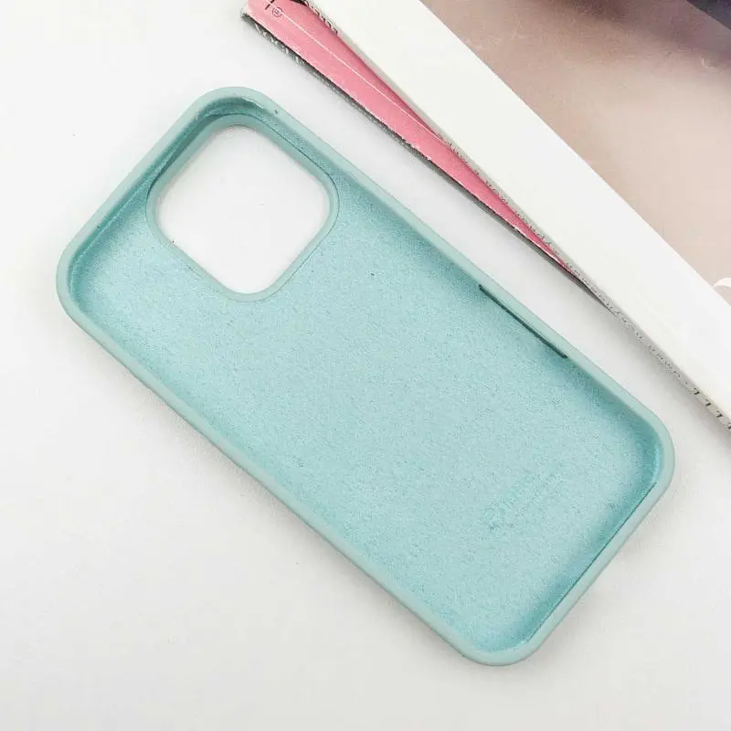 Чехол Silicone Case Full Protective (AA) для Apple iPhone 16 Pro Max (6.9) Бирюзовый / Beryl - фото 3